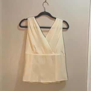TALBOTS Silk top with side zip